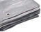 SKIR'CO Bâche grise 4 x 5 m - Imperméable - 110 g/m² - Avec œillets - Bâche de protection pour voiture - Bâche multifonction