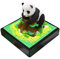 Swiixxer 3D-Panda-Kalender, Kalender 2024 mit Licht, Zeitstück-Kalender 2024 für DIY-Geschenke, Desktop-Dekoration