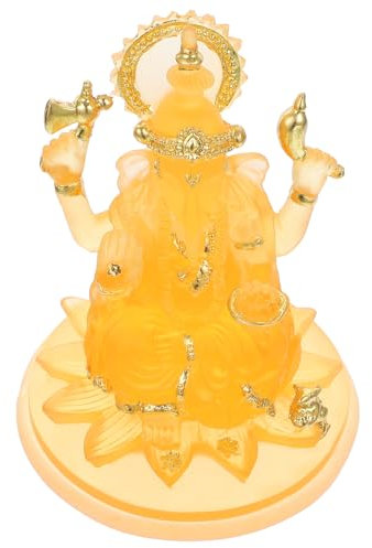 Alipis Figur Hängende Statuen Buddha-gartendekorationen Im Freien Buddha-Statue Pagodengartenstatue Heimdekorationen Buddha-Ornamente Lord-Statue Zuhause -Statue Orange Harz