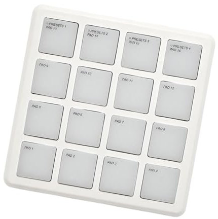 perfeclan MIDI Controller Professional,Beat Maker Lightweight Compact Sturdy with 16 Drum Pads Portable for Music Production