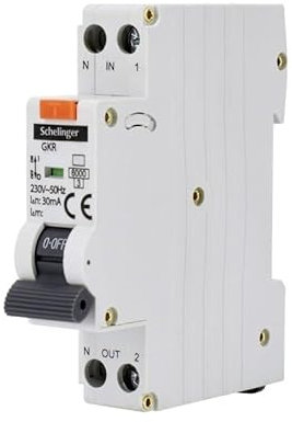 Disjoncteur différentiel 1P - 16A - 30mA - Type AC - Schneider - Protection contre les surintensités