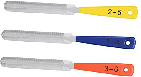 Limas para Cejuelas de Guitarra 3 Piezas, Juego de Aleación | Reparación de Guitarra y Bordes Templados Superficie de Limado Larga Fabricación Precisa para Ranurado
