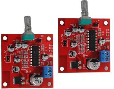 YDuupxe Mikrofon-Reverb-Board, PT2399-Modul mit Zweireihigen Kondensatoren für Store Solicitation-Heimkino, DC 6–15 V, 50 X 50 Mm