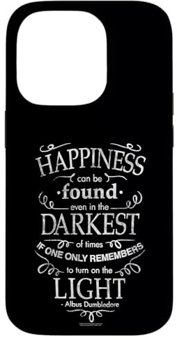 Harry Potter Happiness Quote Case for iPhone 14 Pro