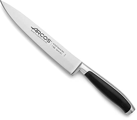 Arcos Küchenmesser Kyoto - Geschmiedete Nitrum Edelstahlklinge 15 cm - Schwarzer Griff aus Polyoxymethylen (POM), Elegant und Langlebig - Serie Laerie