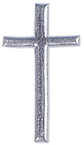 Wachsmotiv Kreuz, 40 mm, silber