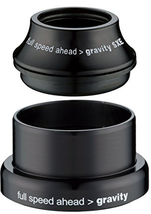 Gravity Unisex SXE Mountainbike-Headset, Schwarz, 3,8 cm
