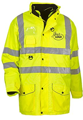 Yoko Hi Vis Multi-Function Breathable & Waterproof 7-In-1 Jacket (S) (Hi Vis Yellow)