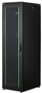 DIGITUS Netzwerkschrank - 19-Zoll Rack 42HE - 60x80 cm - Unique Serie - Traglast 800 kg - Nutztiefe 743 mm - Schwarz