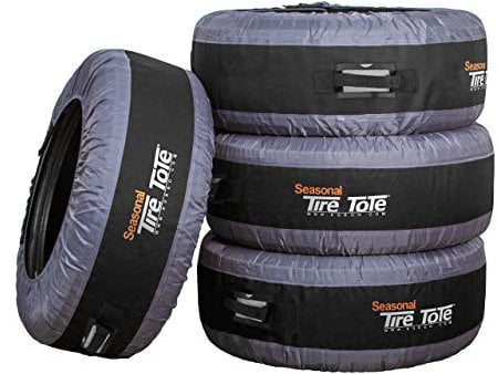 Kurgo Saisonale Reifentasche & Radfilze | Ersatzreifenabdeckung | Tragbare Radtaschen | Winterreifenabdeckung | umweltfreundliche Reifentaschen | Griff für einfachen Transport | universelle Passform