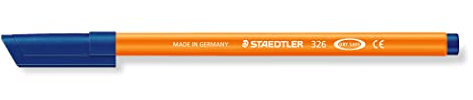 STAEDTLER 326-4 Fasermaler Noris Club, circa 1.0 mm, auswaschbar, 10 Stück im Kartonetui, orange