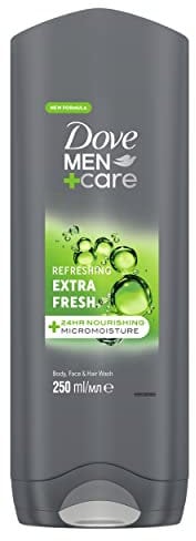 Dove Men +care Refreshing extra fresh24 hours micro moisture ,body face & hair wash 250ml