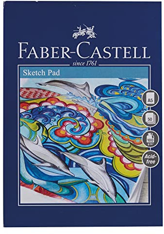 Faber-Castell Creative Studio Skizzenblock, A5 100 g / m² Block mit 50 Blatt