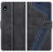 MOBESV Phone Cover For Huawei Y5 2019, Flip Wallet Case for Huawei Y5 2019 / Honor 8S Phone Case, Black/Dark Blue