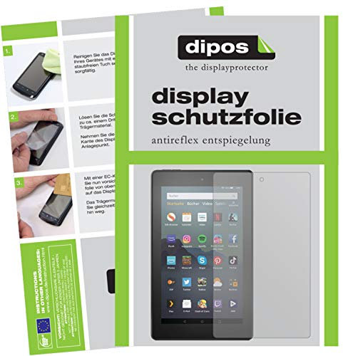 dipos I 2x Screen Protector matte compatible with Amazon Fire 7 Tablet 9. Generation (2019) Protection Films