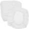 VOSAREA Office Chair Covers Stretch Computer Desk Chair Slipcovers Protector Removable Washable Chair Seat Cushion Protectors (White)