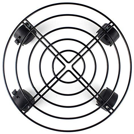 TaoToa Support de pot de fleur et de plante en metal chariot caddie sur roues outils de jardin et de maison interieur exterieur