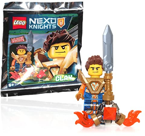 LEGO Castle Nexo Knights Minifigur – Ton mit Rüstung und Schwert mit Flammen (Limitierte Edition), 15 Stück