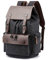 Vintage Canvas Backpack Casual Daypacks Travel Rucksack for Men Women Laptop Backpack College School Bag Outdoor Hiking Camping Black