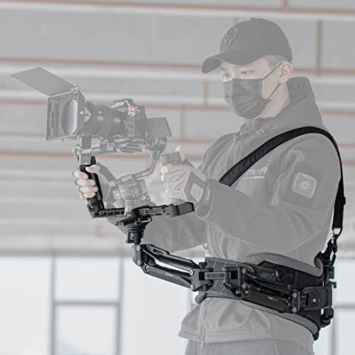 TILTA Float Dual Handle Support System Compatible with DJI RS2 Gimbal with RS2 Remote Control Handle, Dual Handle Power Supply Bracket, Manfrotto Adapter, Support Vest and Stabilizing Arm GSS-T03
