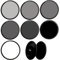 ICE Magco 82mm ND Stack Cap Set Slim 6 Filter ND4 ND8 ND16 ND32 ND64 ND1000 Magnetic MC Optical Glass Incl Adapter 82