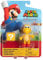 SUPER MARIO Para Koopa Troopa Actionfigur zum Sammeln, beweglich, mit Fragezeichen-Zubehör, 10,2 cm, Rot