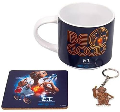 Fizz Creations ET, the extra-terrestrial Be Good mug, coaster and keychain set
