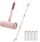 Useful Co Extendable Lint Roller -Lint Roller for Pet Hair, Couch Lint Roller, Large Lint Roller, Lint Roller for Floor with Sticky Sheets, 16cm to 110cm, 1 (7.5) Lint Roller + 4 Refills (Pink)