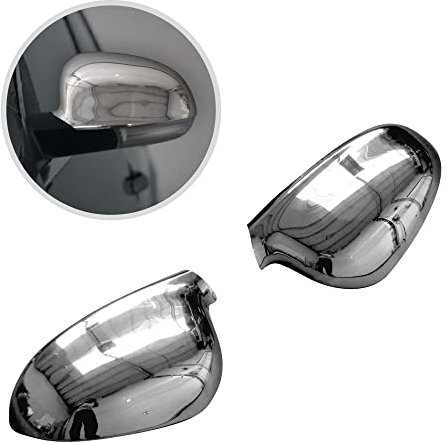CHROMEMASTER | Spiegelkappen Kompatibel mit VW Golf Mk5 Hatchback, 5 Türen 2003-2009 | Edelstahl Spiegelabdeckungen Verleihen dem Auto ein Einzigartiges Aussehen und Schützen vor Beschädigungen