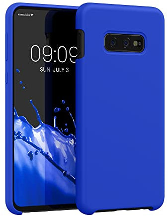 kwmobile Hülle kompatibel mit Samsung Galaxy S10e Hülle - Silikon Handy Case - Handyhülle weiche Oberfläche - kabelloses Laden - Baltik Blau