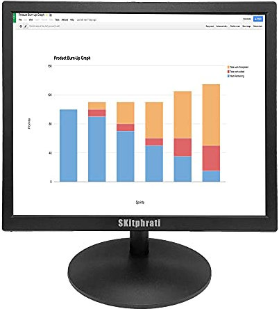 SKitphrati 17 Inch PC Monitor 1280 X 1024 LED 4 3 Monitor, Computer Monitor with HDMI & VGA, TN Panel, 60 Hz, 5Ms, 4:3, VESA, for Computer Laptop Ras Pi