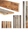 ben+camilla.com Bastelholz Rustikal | 180 x 12-14 x 1,6 cm - Grau | Naturholzbretter Vintage Altholz Bohlen Antik