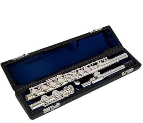 Professionelle Querflöte 17 Klappen, Offene Löcher, C-Ton, Kupfernickel-versilberter Korpus, Querflöte Mit E-Klappe