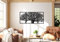 Outentin Moderne Wanddeko Wohnzimmer - Deko für Wohnzimmer Wand - 3d Wanbilder - Wandskulpturen - Große Wand Dekoration in Schwarz -Perfekt für schlafzimmer küche und büro -128 x 60cm (Baum de lebens)