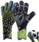 YuuFcy Virtcooy Kinder Fußball Torwarthandschuhe, Rutschfeste Vollfinger Handschutz Für Training Und Spiel, Größe 6/7/8/9/10 (Grün,6)