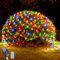 WoskjXas Lichternetz Solarleuchten Außen, 96 LEDs, 1,5 x 1,5 M Lichterkette Netz mit 8 Modi, Wasserdichte Baum Lichterkette, Design für Garten, Balkon, Zaun und Weihnachtsdeko (1.5M*1.5M, Bunt)