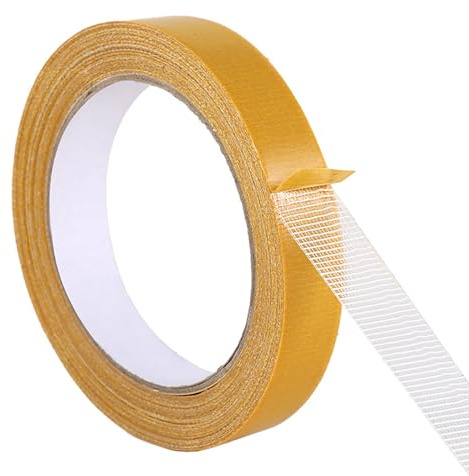 SHUBEIEUMI Klebeband Doppelseitig Dünn, Handreißbar, Stark und Permanent Klebend, Universalklebeband, für Papier, Metall, Kunststoff, Pappe, Holz etc. 20mm x 10m