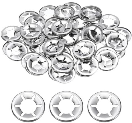 QUARKZMAN 60pz Interno Dente Stella Lucchetto Rondelle M14 Pressione Ritenuta Fermi Rapido Velocità Bloccaggio Rondelle 304 Acciaio Inox Dadi Pressione