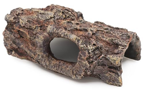 AQUA KT Reptilien Hohler Baumstamm Korkrinde Leopard Geckos Eidechsen Schlangen Klettern für Reptilien Lebensraum Dekor