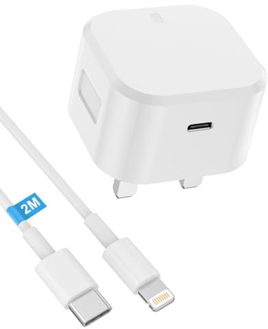 20W iPhone Fast Charger [MFi Certified] iPhone USB C Fast Charger Plug Power Adapter with 6FT Type C to Lightning Cable Compatible with iPhone 14/13/12/11 Pro/Pro Max/XS Max/XS/XR/X/SE/8/iPad and More