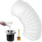 10 pieces 1 Gallon Paint Strainer + Brush,Paint & Liquid Filter Bag White Fine Mesh Bucket Strainer,For Hydroponic Vegetable Growing