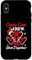 Hülle für iPhone X/XS Weihnachtlicher Schlafanzug mit Zuckerstangen-Herz