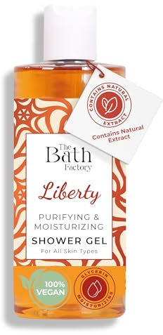 The Bath Factory, Liberty feuchtigkeitsspendendes und pflegendes Duschgel, 400 ml
