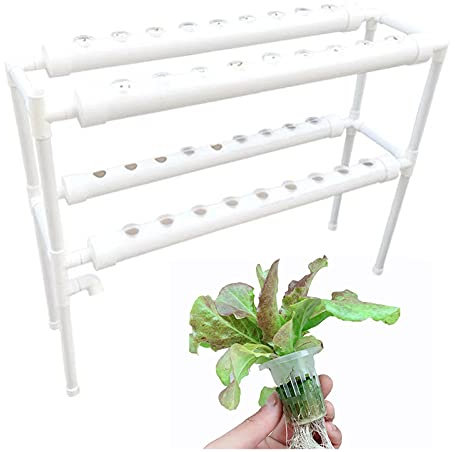 TanjcXliu Hydroponic System Hydroponisches Anzuchtsystem Hydroponik Hydroponic Tower Hydrokultur Set Zweischaliges Hydroponik-System mit 36 Löchern automatische Bewässerung, für Balkone