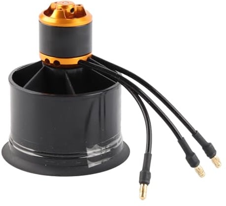 plplaaoo 50mm EDF Ducted Fan with QF2611 5000KV Brushless Motor for RC Airplane CCW Rotation Enhancing Performance and Efficiency (CCW)