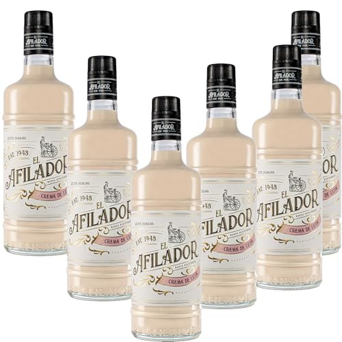 El Afilador Crema de Licor – Auténtico Licor Gallego con Base de Crema de Leche – Pack 6 Botellas de 700 ml