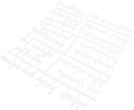 jojofuny 2sätze Buchstaben Aus Kunststoff Für Filztafeln Weiße Buchstaben Für Tafeln Buchstabentafel-zubehör Für DIY-botschaften