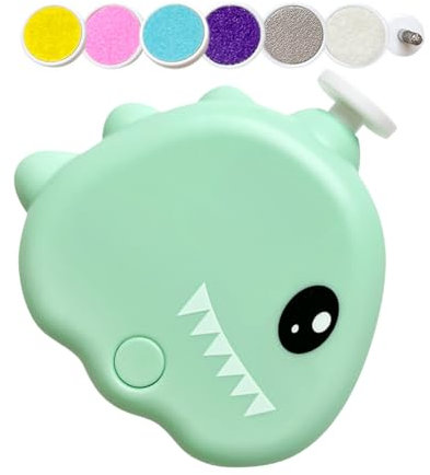 Pet Nail Grinder for Dogs - Dinosaur Shape 3 Modes Adjustable 40db Electric Nail Grinder - Low Noise Cordless Grooming Tool for Puppy Kitten Gentle Paw File