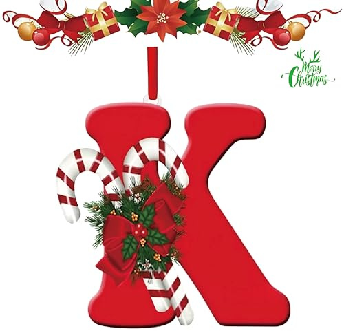 Die 26-Buchstaben-Weihnachtsbaumdekoration ist eine DIY-Weihnachtsdekoration, die Nicht leicht brechen oder verformen kann und sowohl im Inneren als auch im Freien verwendet Werden kann.(Buchstabe K)