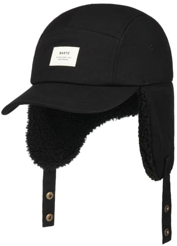 Barts Hafnar Cap Basecap Baseballcap Wintercap Ohrenklappen Herren - mit Schirm, Hinten geschlossen Herbst-Winter Herbst Winter